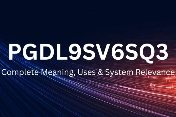 What Is pgdl9sv6sq3? A Clear Explanation
