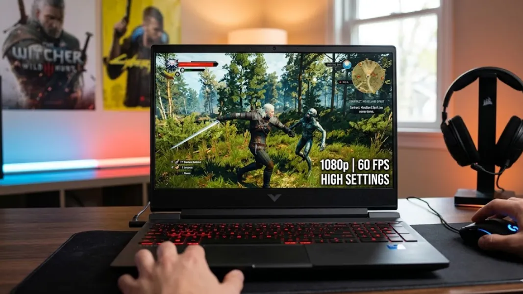 Best gaming laptop under $600 running a modern game at 1080p