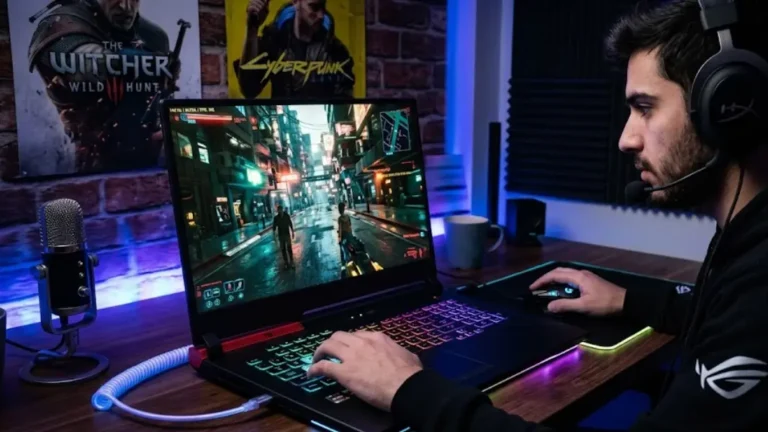Best gaming laptop under 900 with a full power RTX 4060 running a game