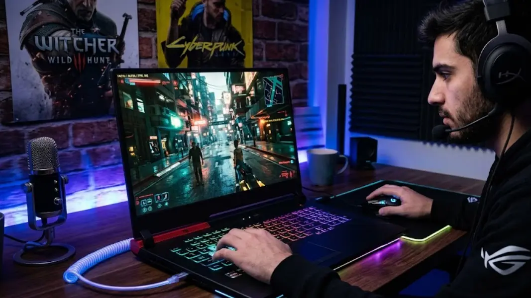 Best gaming laptop under 900 with a full power RTX 4060 running a game