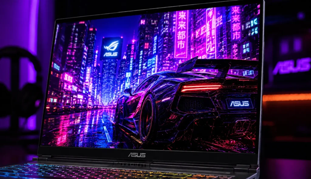 OLED gaming laptop display tested for brightness and color accuracy